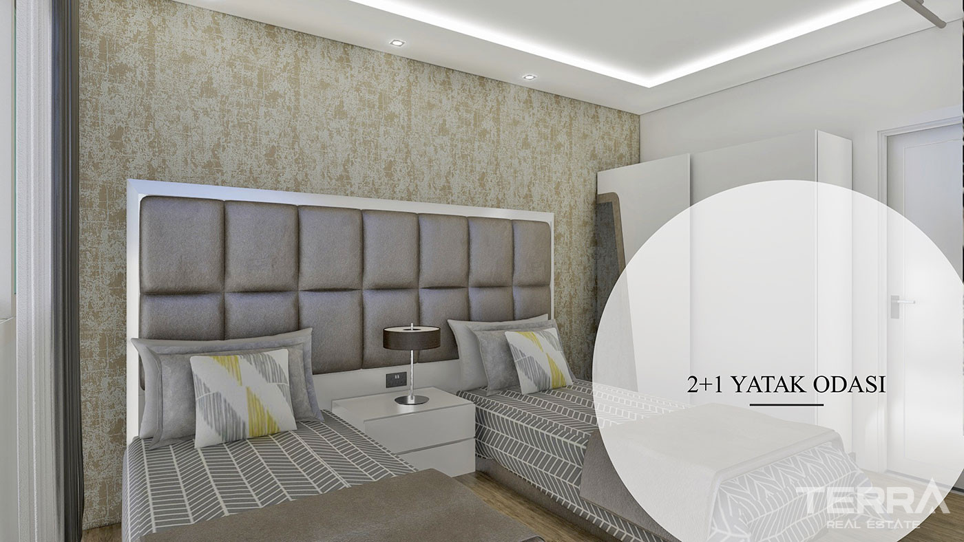 Apartments with Rich Amenities, Close to the Beach in Kargıcak, Alanya - 57974