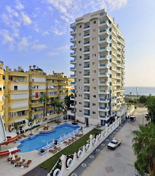 Queen Residence seafront apartments in Mahmutlar, Alanya - 1243