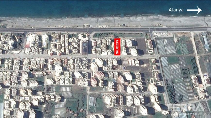 Queen Residence seafront apartments in Mahmutlar, Alanya - 1259
