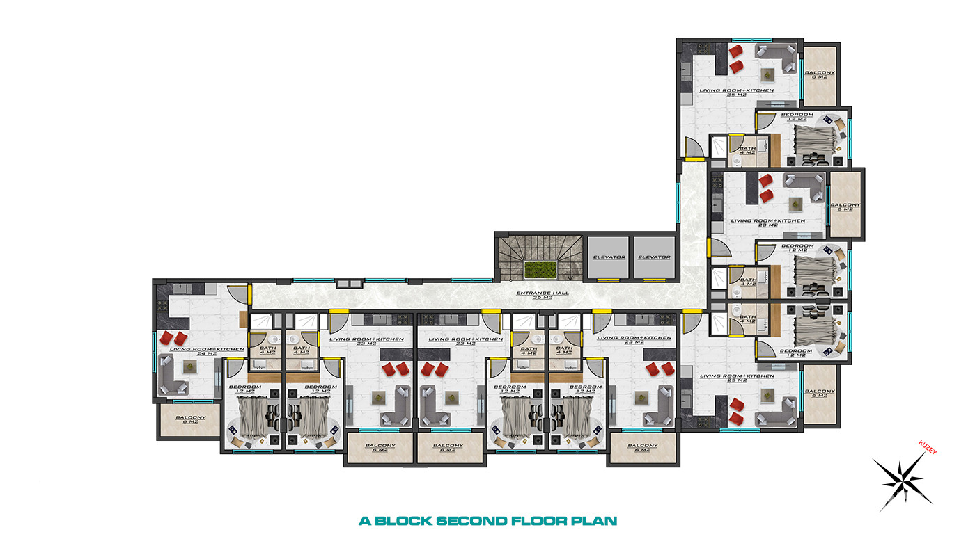 Apartments with Rich Facilities at Sea Pearl Park in Alanya, Oba - 58682