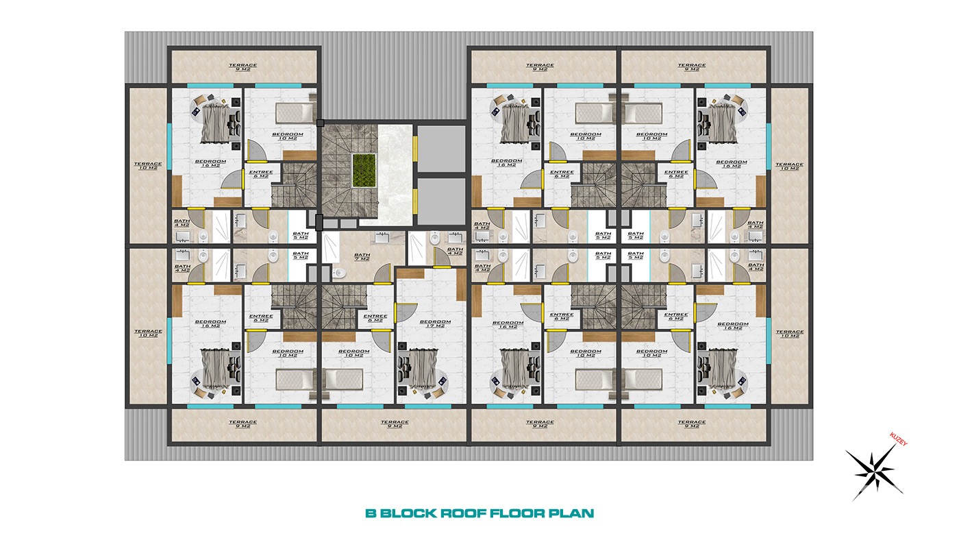 Apartments with Rich Facilities at Sea Pearl Park in Alanya, Oba - 58689