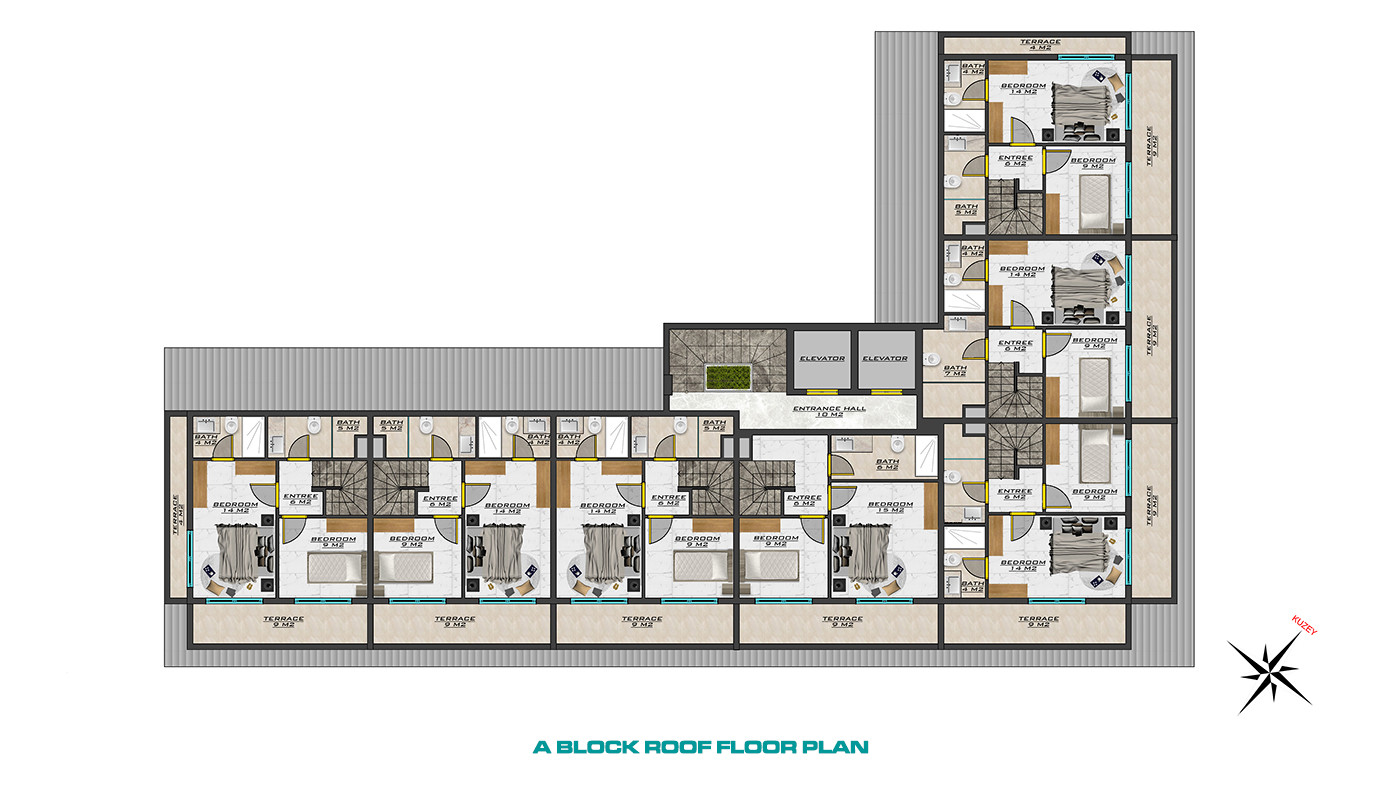 Apartments with Rich Facilities at Sea Pearl Park in Alanya, Oba - 58692