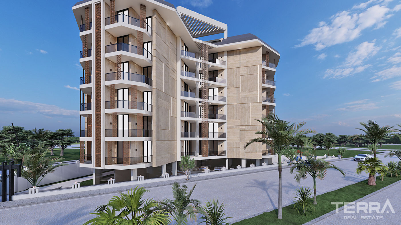 Luksusowe apartamenty w Alanyi Oba w odległości spaceru od plaży - 58789