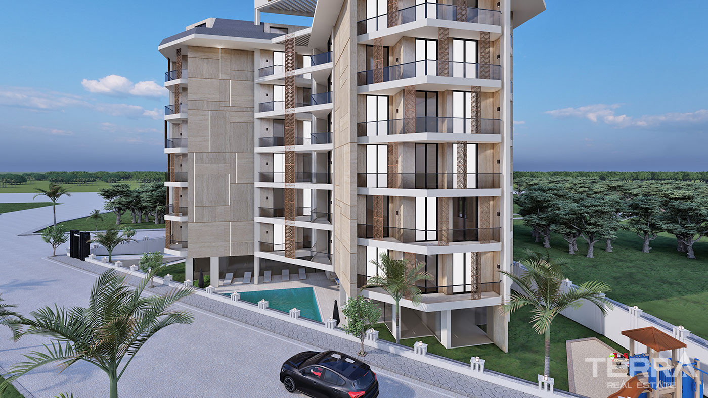 Luksusowe apartamenty w Alanyi Oba w odległości spaceru od plaży - 58791