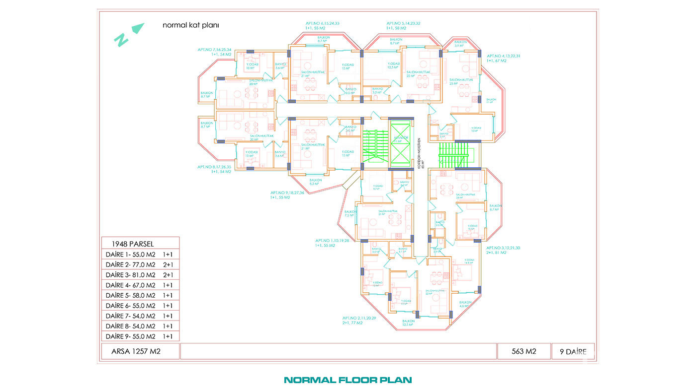 Luksusowe apartamenty w Alanyi Oba w odległości spaceru od plaży - 101454