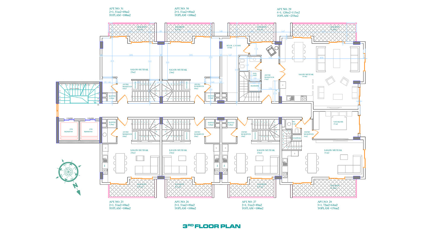 New Luxury Apartments in Alanya Close to Cleopatra Beach - 58827