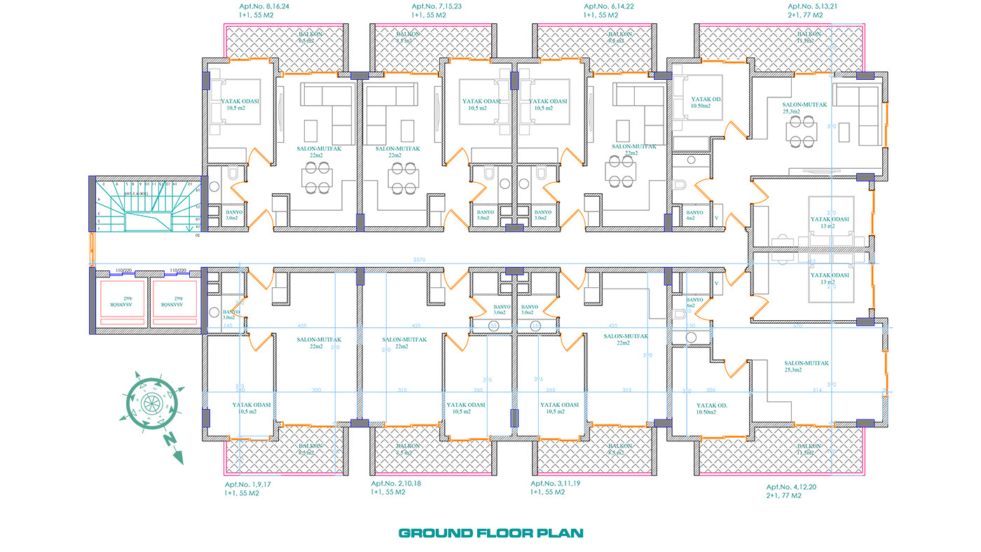 New Luxury Apartments in Alanya Close to Cleopatra Beach - 58828