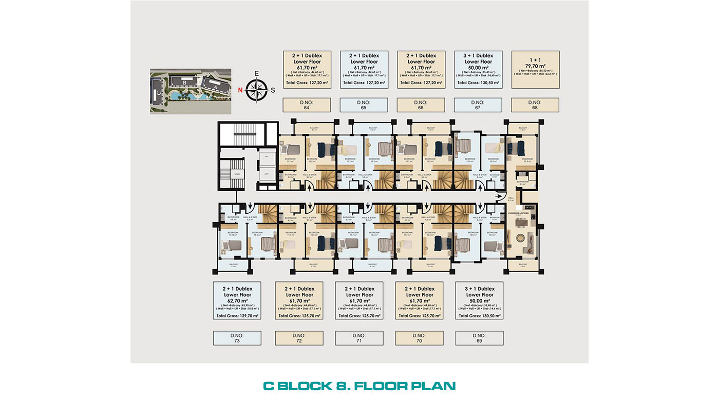 Luksusleiligheter til salgs i Alanya sentrum nær Kleopatra-stranden - 99653