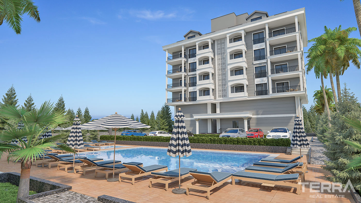 Luxury Apartments Only 200 m from the Beach in Alanya, Kargıcak - 58927