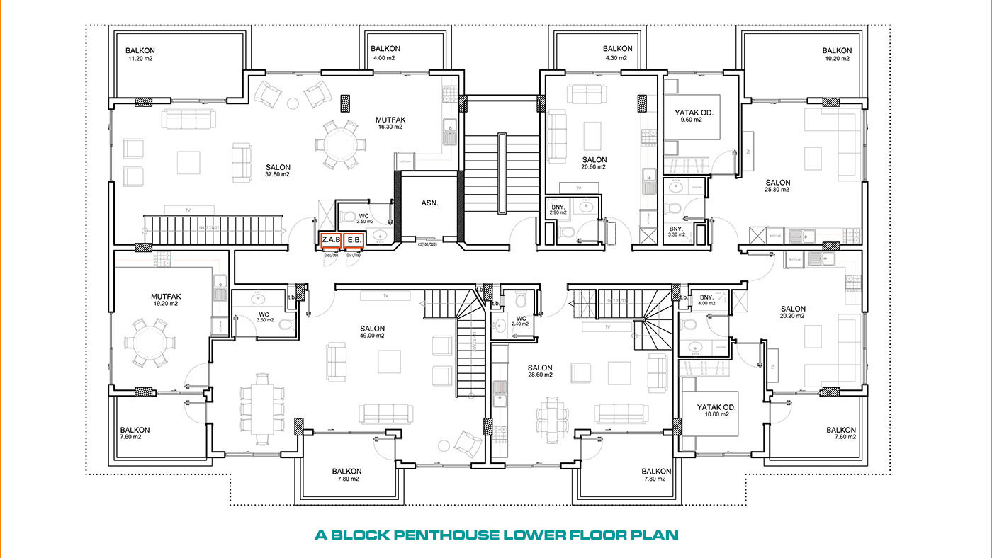 Luxury Apartments Only 200 m from the Beach in Alanya, Kargıcak - 58942