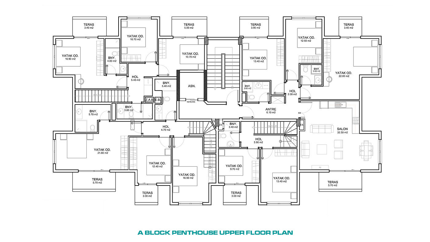 Luxury Apartments Only 200 m from the Beach in Alanya, Kargıcak - 58943