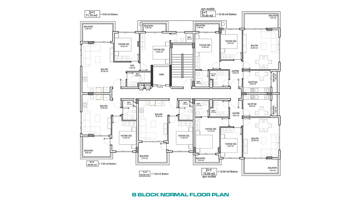 Luxury Apartments Only 200 m from the Beach in Alanya, Kargıcak - 58945