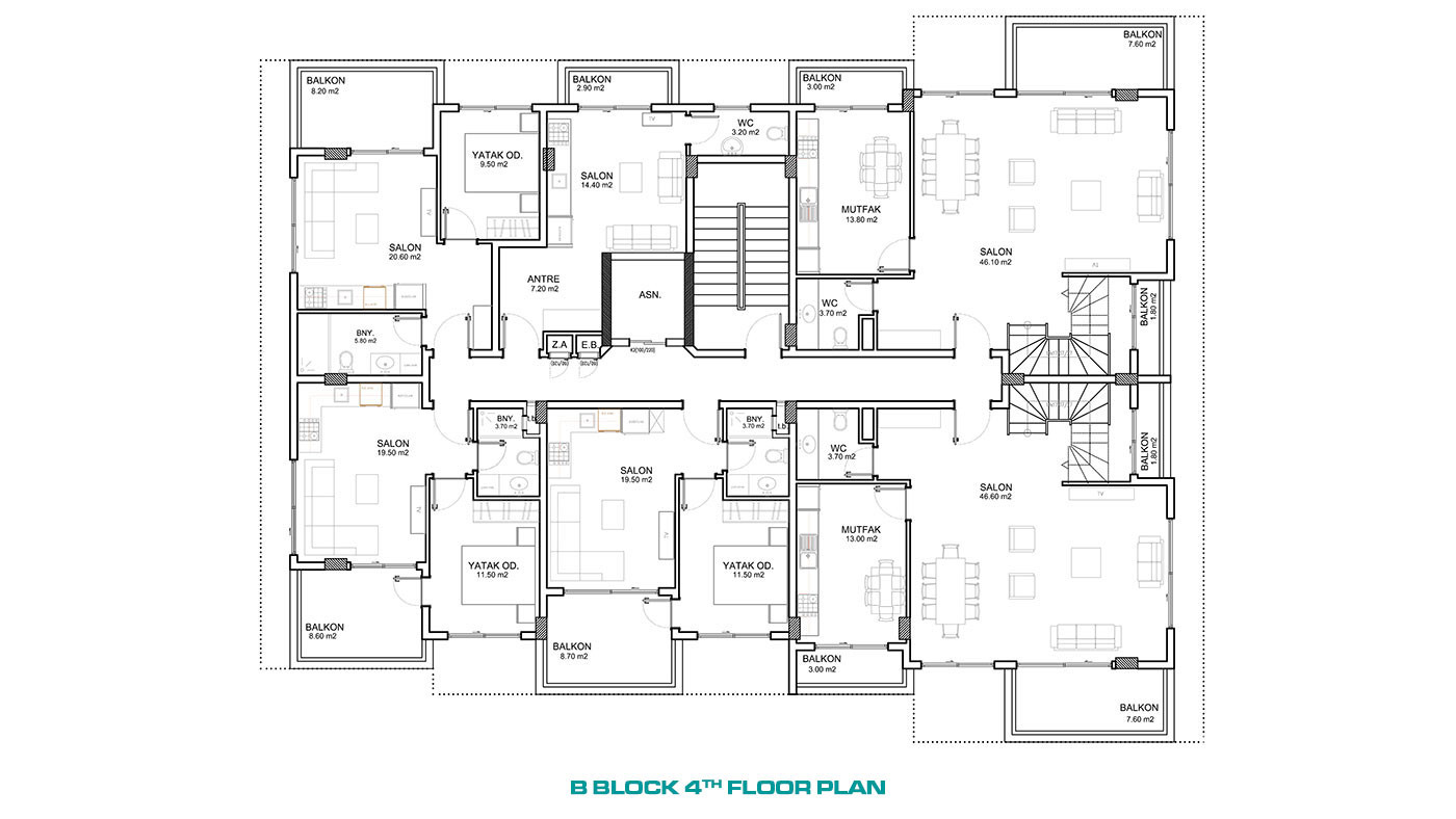 Luxury Apartments Only 200 m from the Beach in Alanya, Kargıcak - 58946