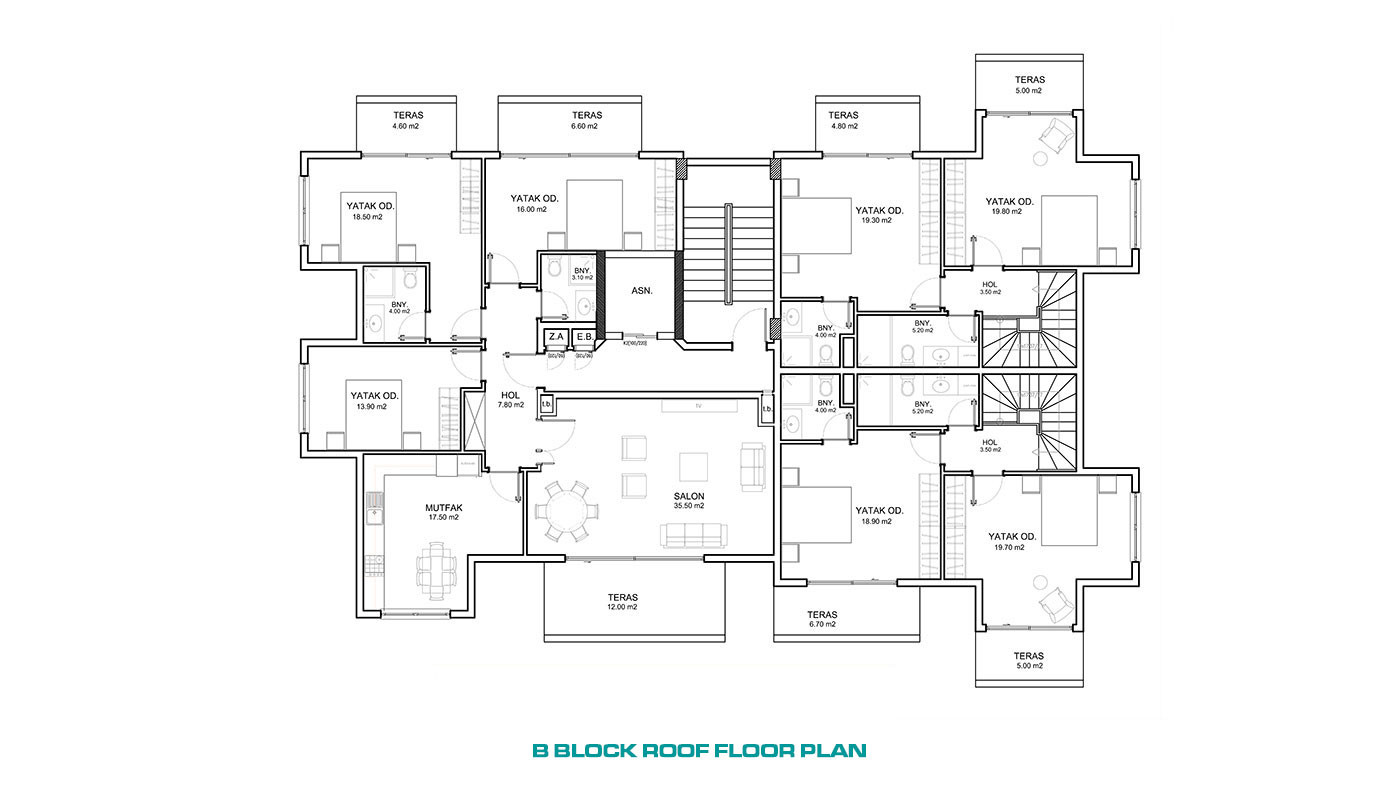 Luxury Apartments Only 200 m from the Beach in Alanya, Kargıcak - 58947
