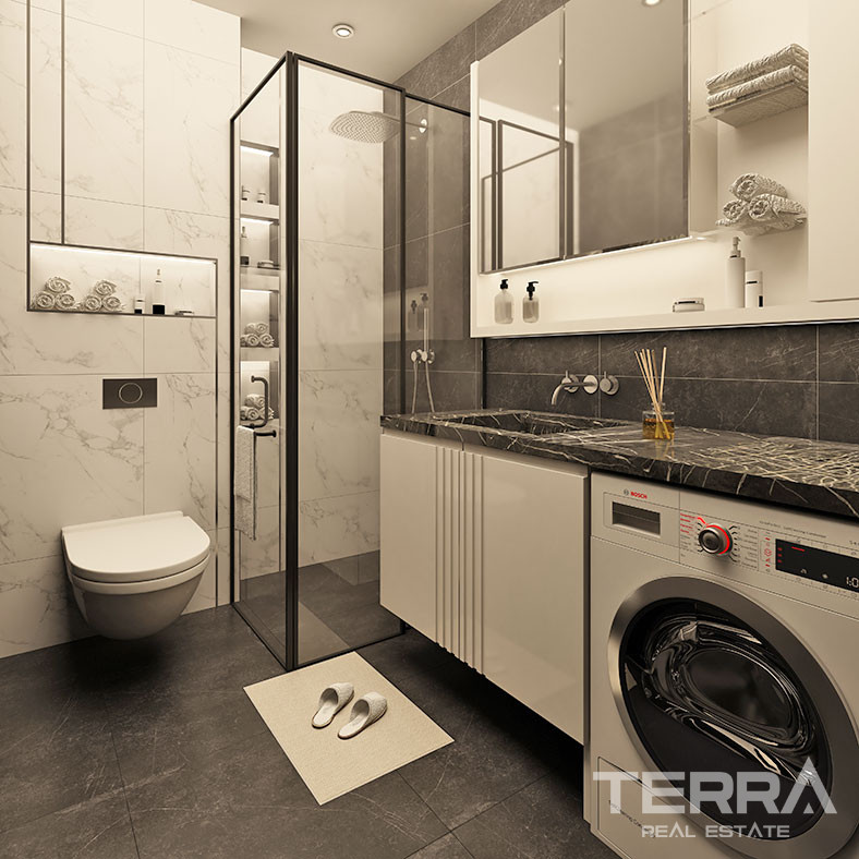 Luxury Apartments Only 200 m from the Beach in Alanya, Kargıcak - 58957