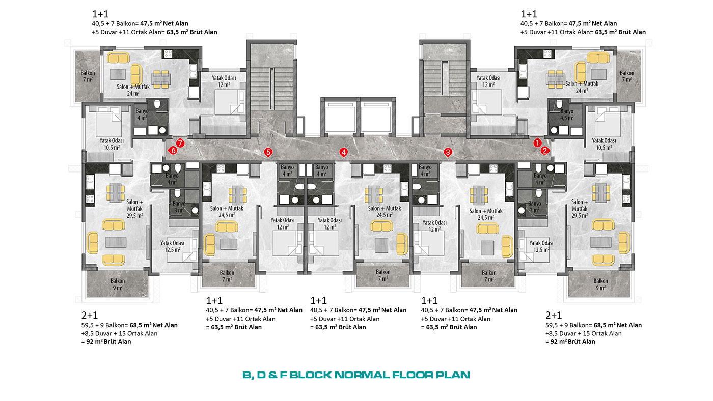 Exclusive Apartments at Emerald Grand Deluxe in Alanya, Avsallar - 60385
