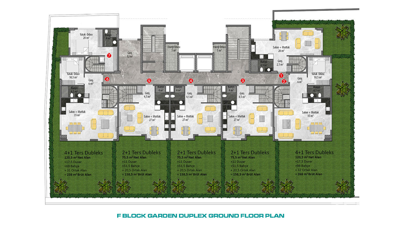 Exclusive Apartments at Emerald Grand Deluxe in Alanya, Avsallar - 60392