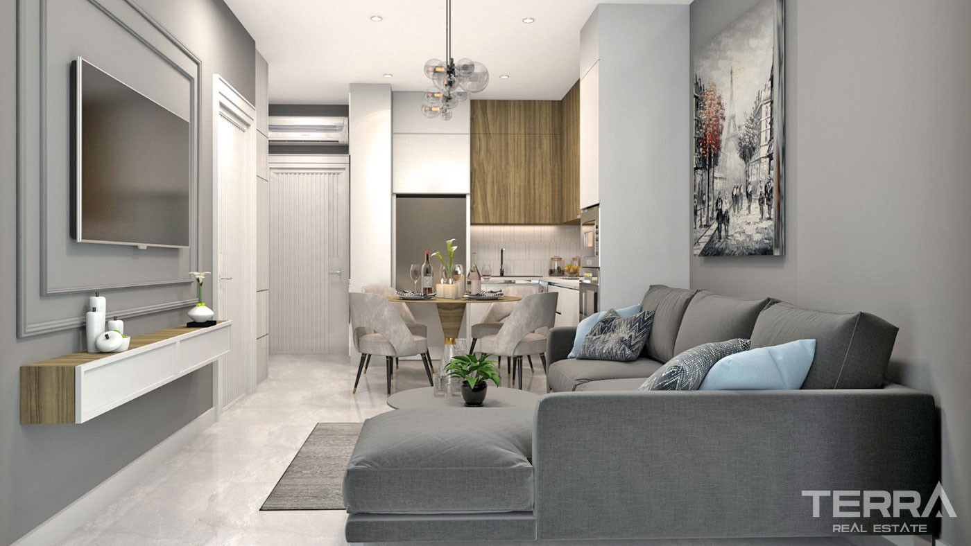 Apartments  in Cleopatra Ventri 400 m from the Beach in Alanya - 59660