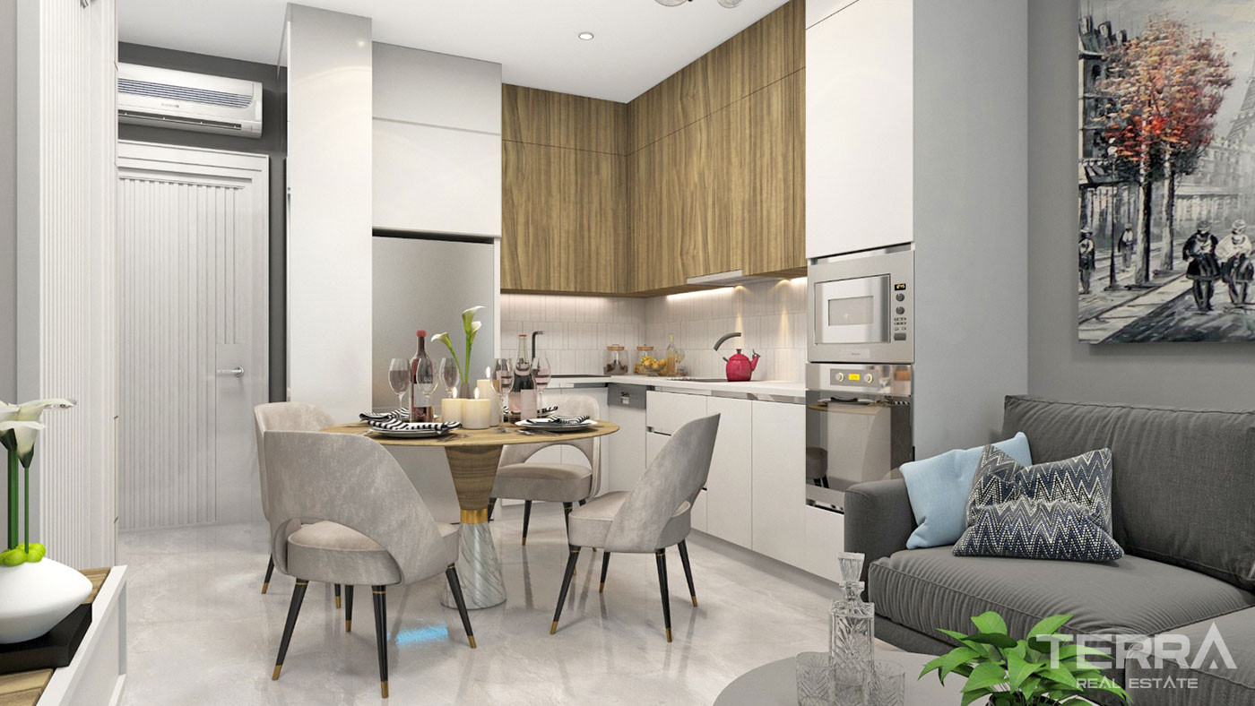 Apartments  in Cleopatra Ventri 400 m from the Beach in Alanya - 59661
