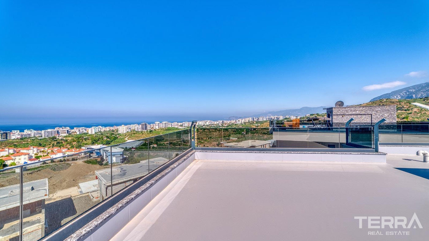 Luxury Sea View Villas With Private Swimming Pool in Alanya, Kargıcak - 98909
