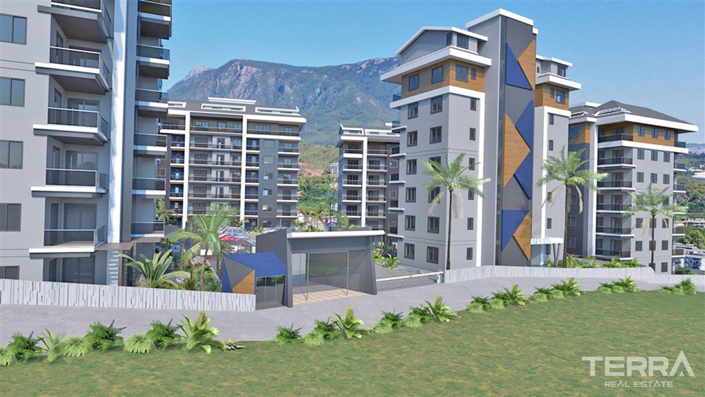 Luxury Apartments with Rich Social Facilities in Oba, Alanya - 59789