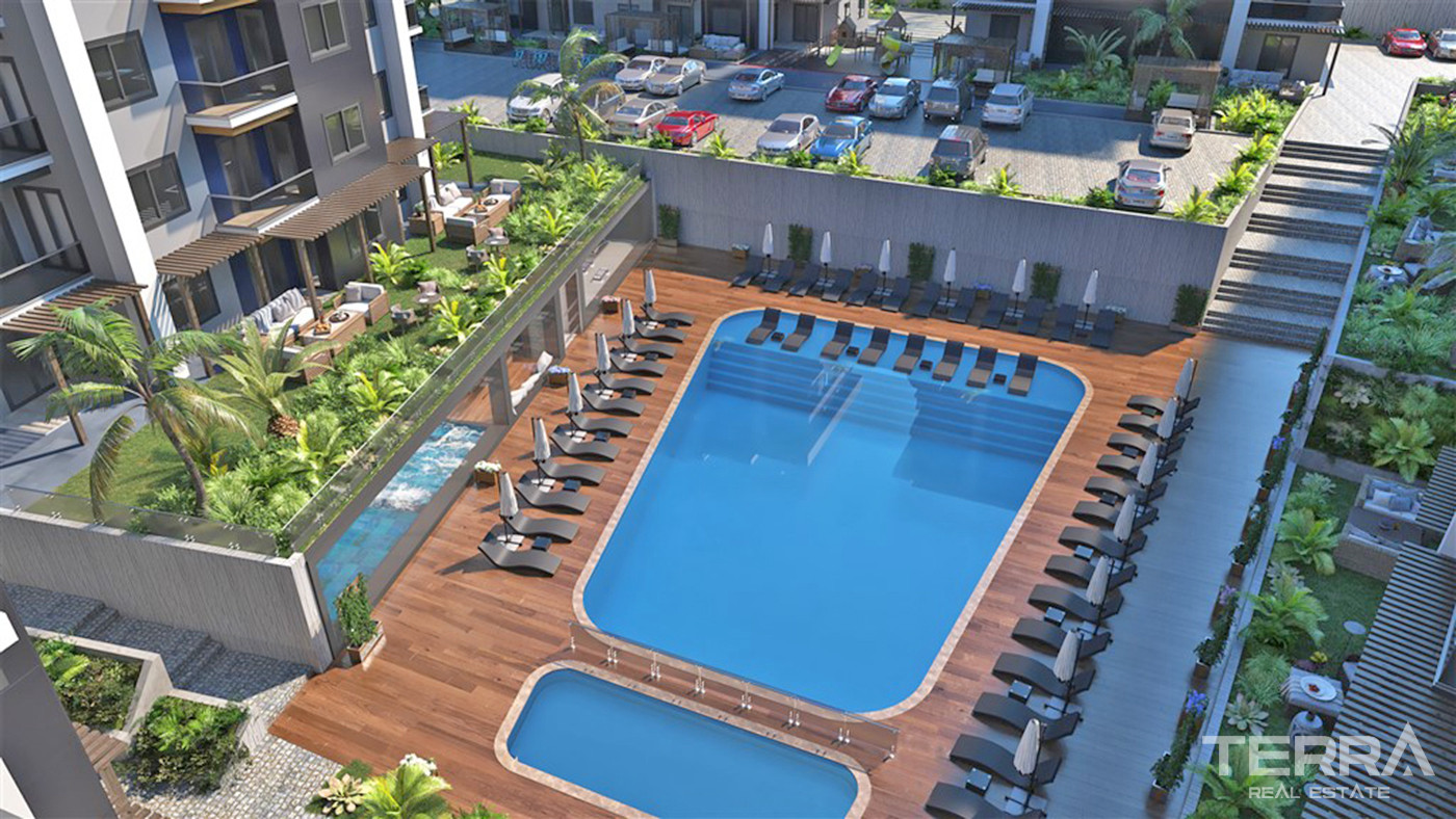 Luxury Apartments with Rich Social Facilities in Oba, Alanya - 59792