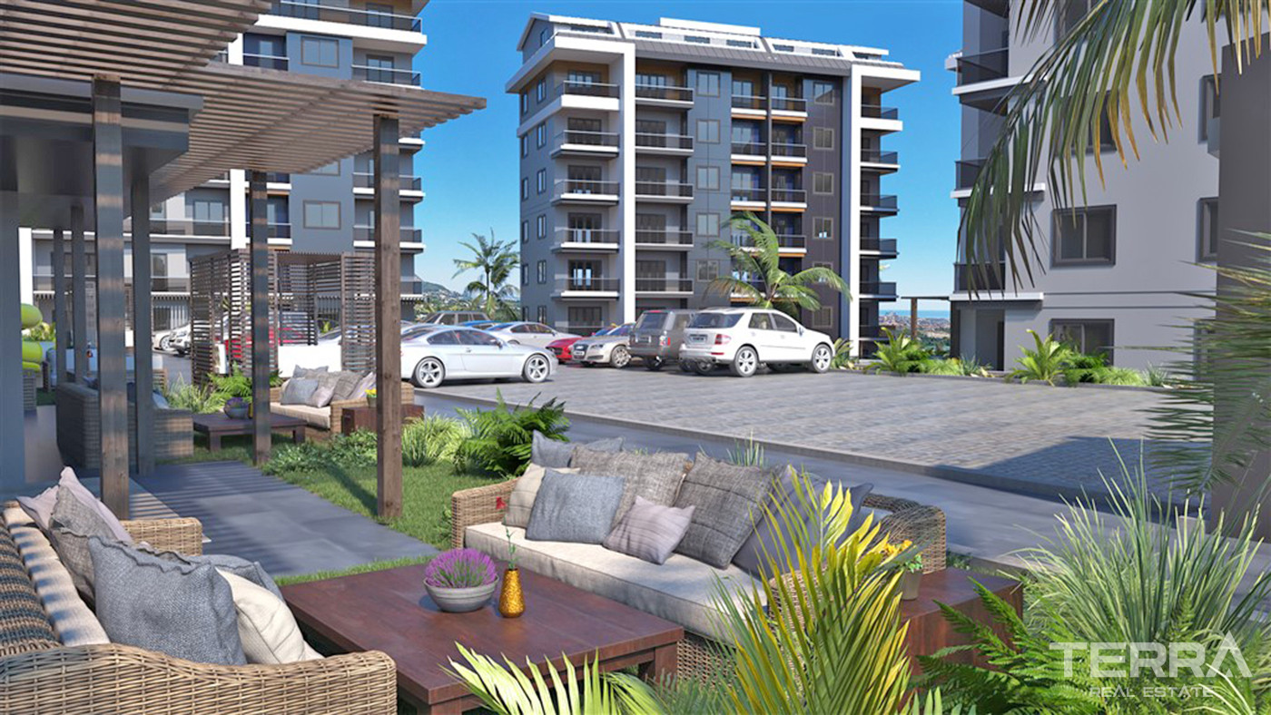 Luxury Apartments with Rich Social Facilities in Oba, Alanya - 59795