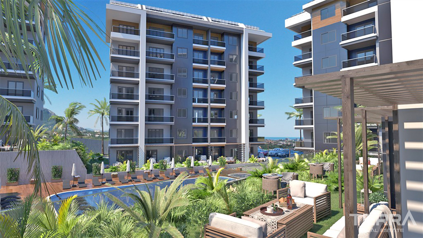 Luxury Apartments with Rich Social Facilities in Oba, Alanya - 59796