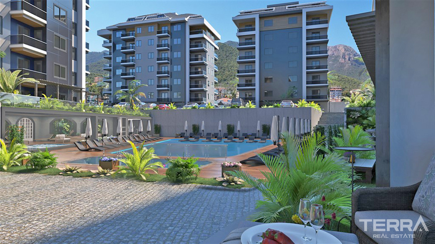 Luxury Apartments with Rich Social Facilities in Oba, Alanya - 59797