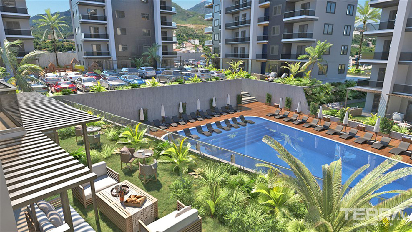 Luxury Apartments with Rich Social Facilities in Oba, Alanya - 59798