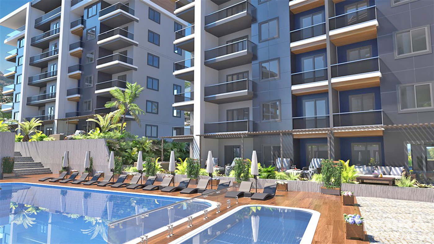 Luxury Apartments with Rich Social Facilities in Oba, Alanya - 59802