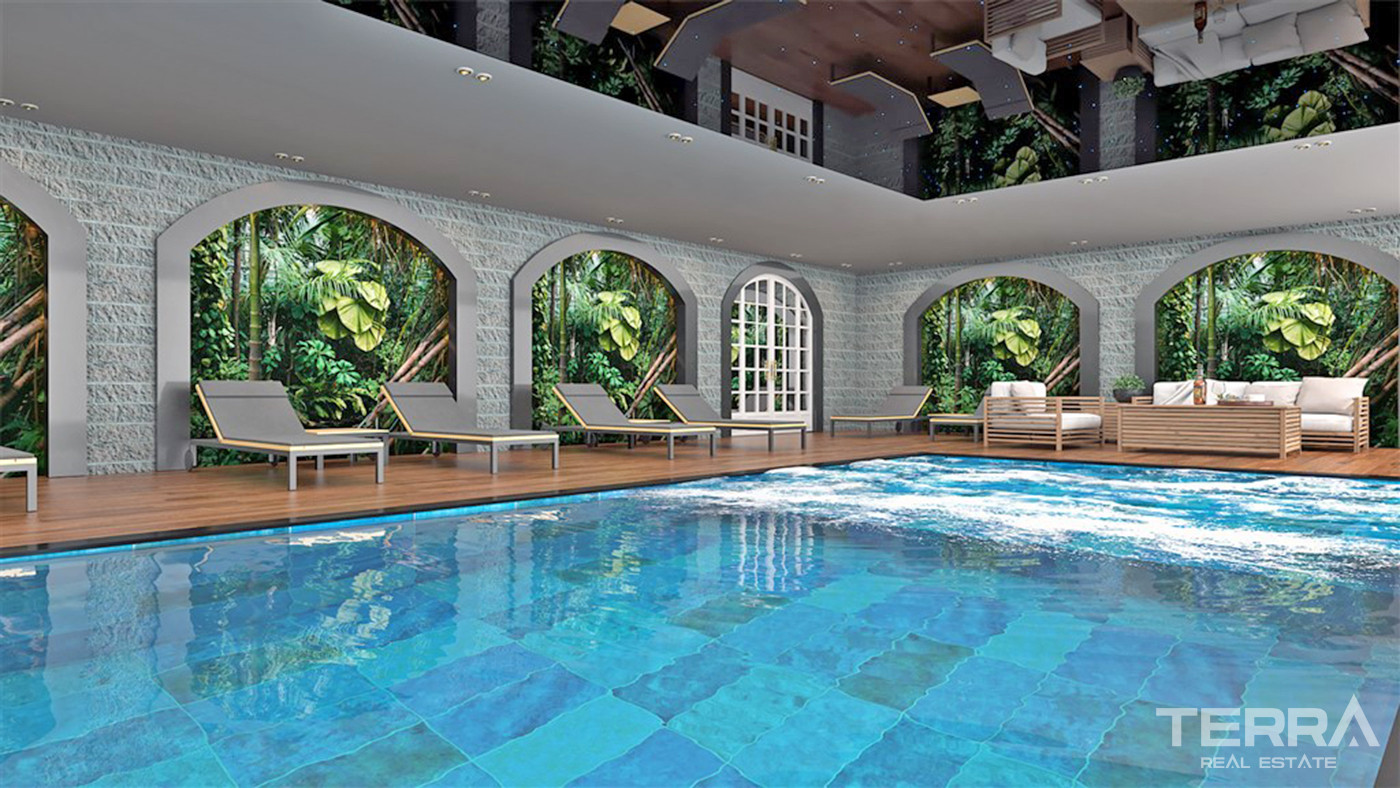 Luxury Apartments with Rich Social Facilities in Oba, Alanya - 59809