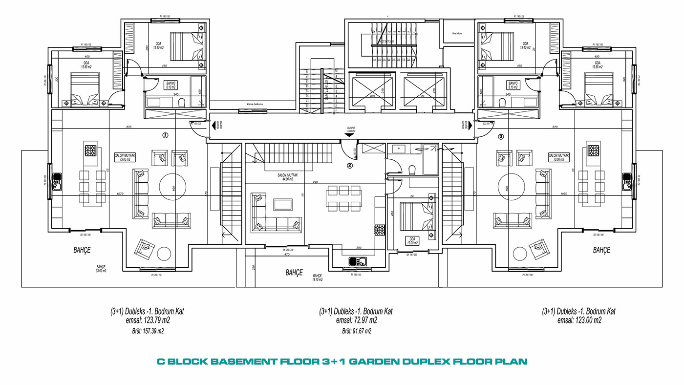Luxury Apartments with Rich Social Facilities in Oba, Alanya - 59811