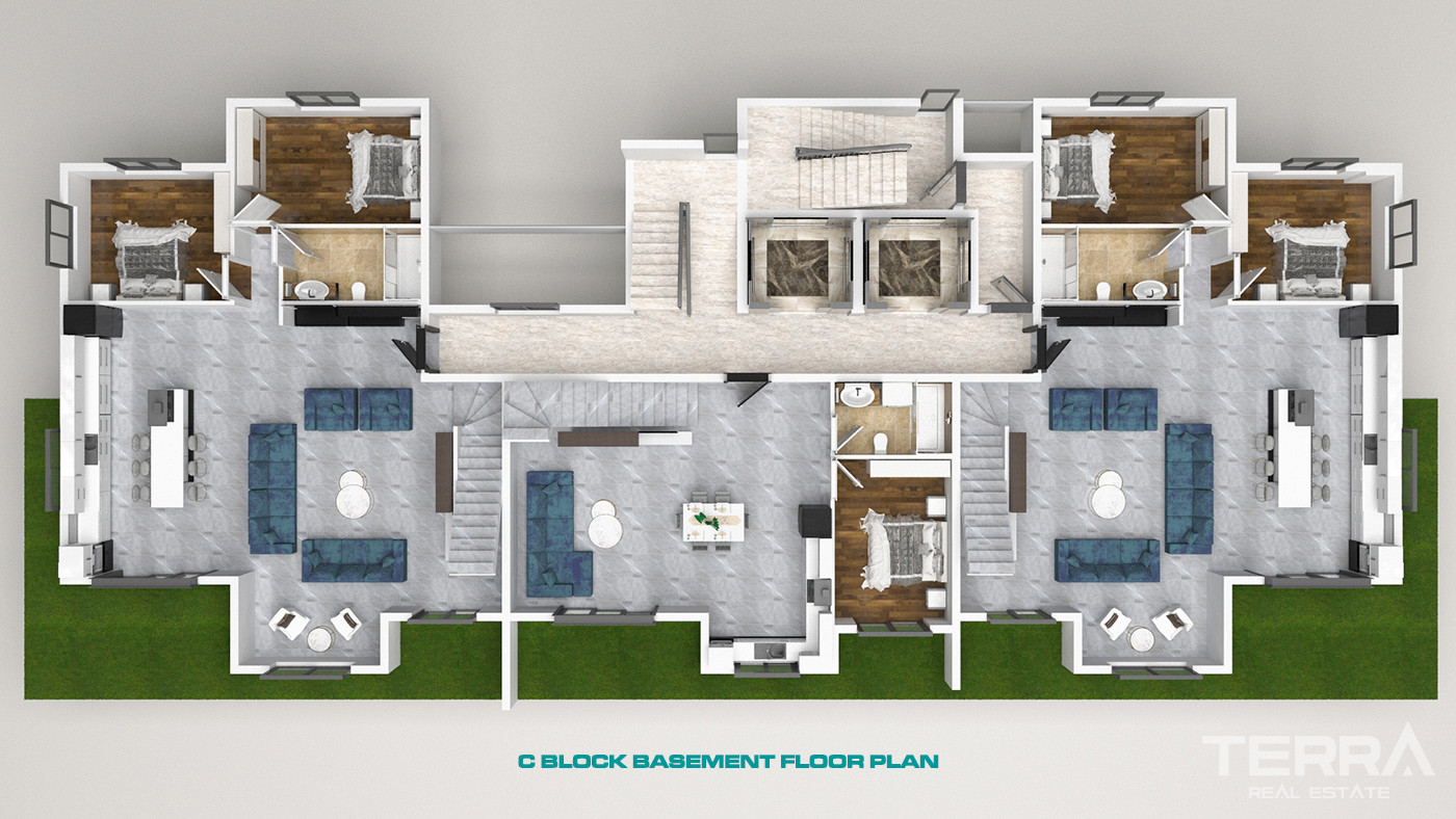 Luxury Apartments with Rich Social Facilities in Oba, Alanya - 59812