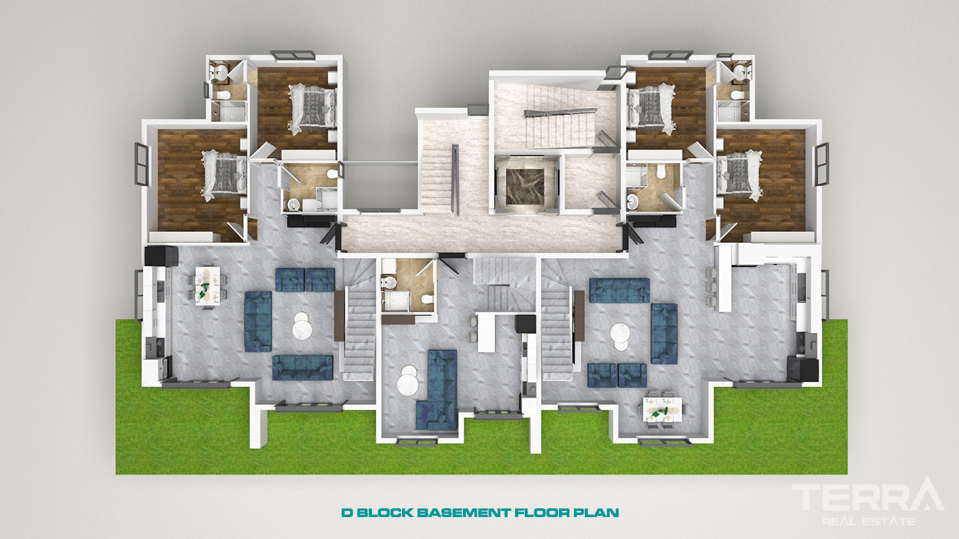 Luxury Apartments with Rich Social Facilities in Oba, Alanya - 59821