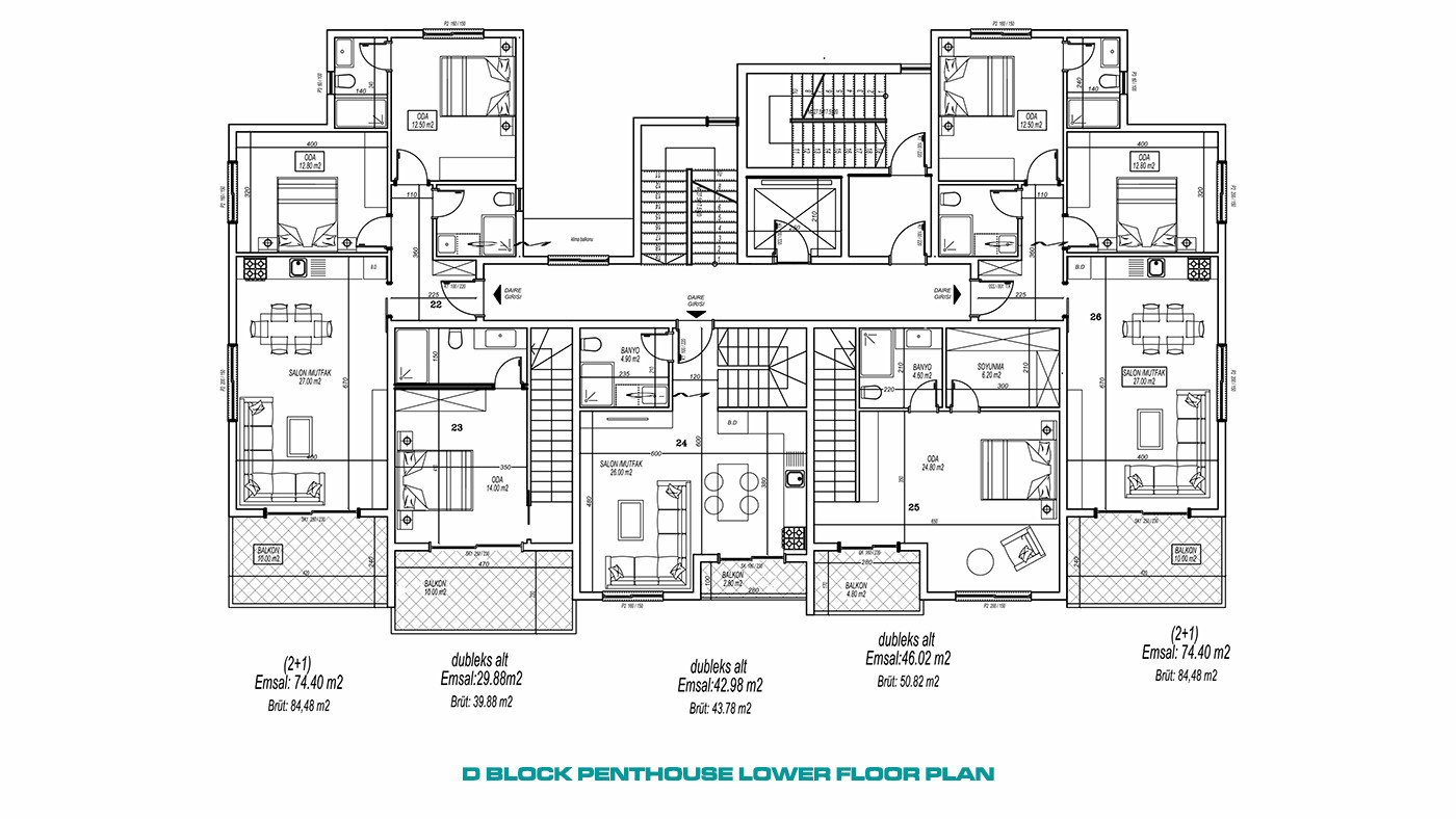 Luxury Apartments with Rich Social Facilities in Oba, Alanya - 59825