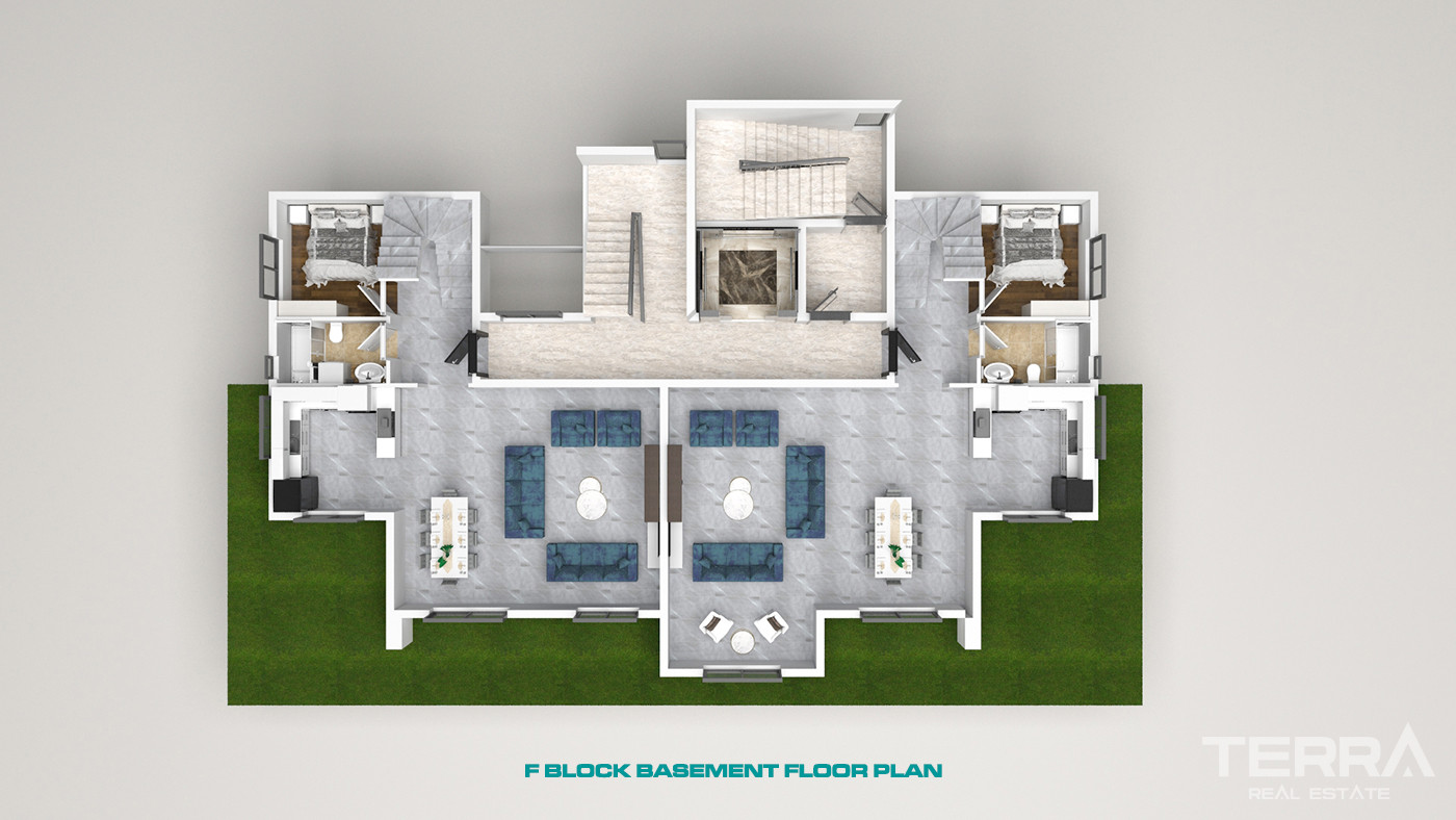 Luxury Apartments with Rich Social Facilities in Oba, Alanya - 59829