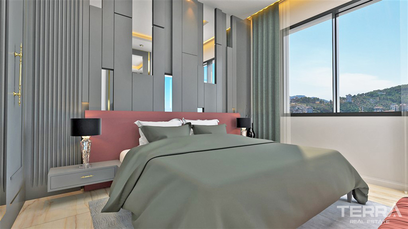 Luxury Apartments with Rich Social Facilities in Oba, Alanya - 59843