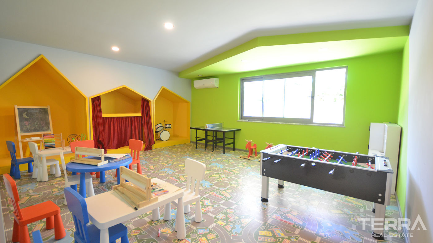 Alanya Kestel'de Lüks Olanaklar Sahip 1+1 Denize Sıfır Daire - 59902