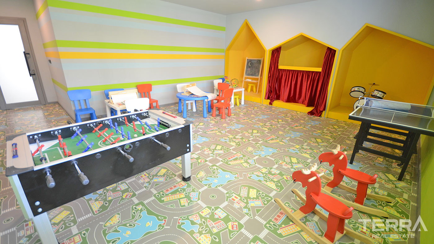 Alanya Kestel'de Lüks Olanaklar Sahip 1+1 Denize Sıfır Daire - 59903