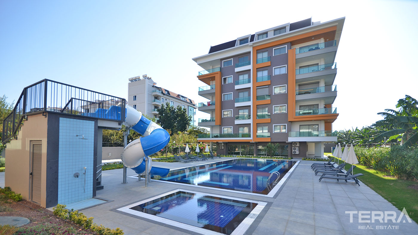 Alanya Kestel'de Lüks Olanaklar Sahip 1+1 Denize Sıfır Daire - 59922