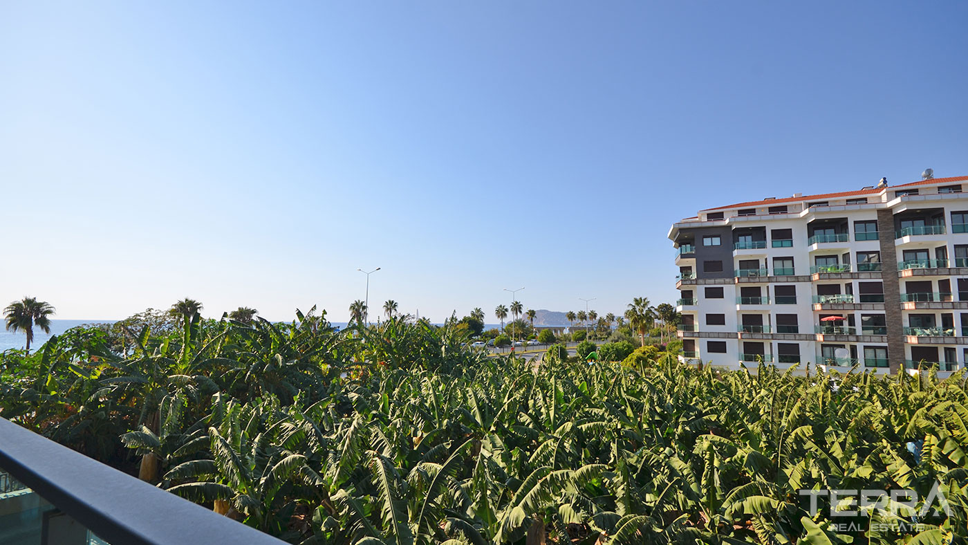 Alanya Kestel'de Lüks Olanaklar Sahip 1+1 Denize Sıfır Daire - 59949
