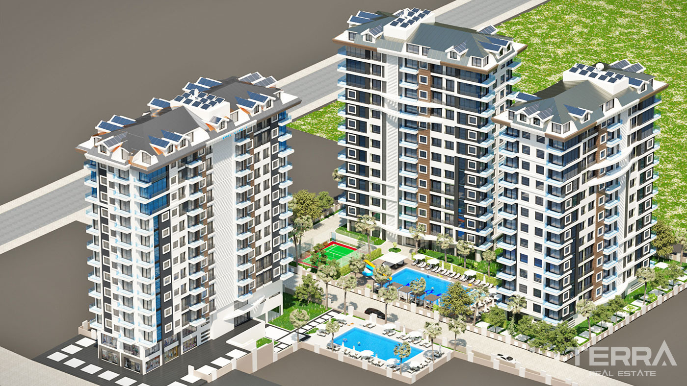 Luxury Sea View Apartments Only 150 m from Beach in Alanya, Mahmutlar - 59961