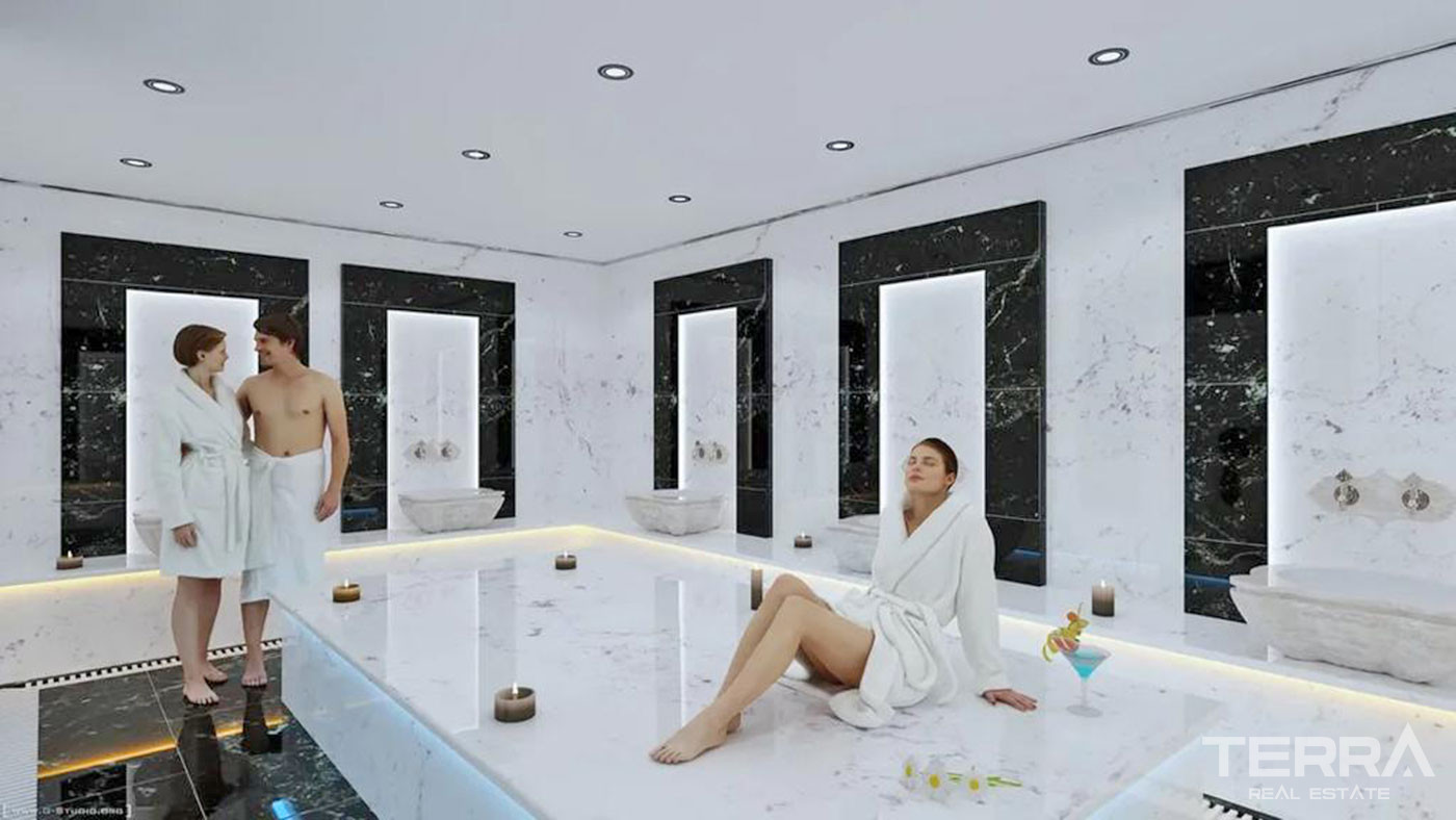 Luxury Sea View Apartments Only 150 m from Beach in Alanya, Mahmutlar - 59974