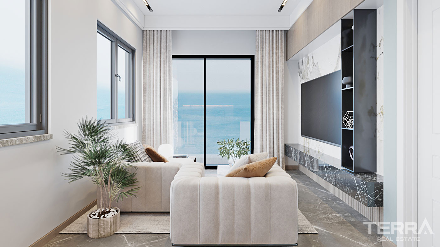 Luxury Sea View Apartments Only 150 m from Beach in Alanya, Mahmutlar - 59978