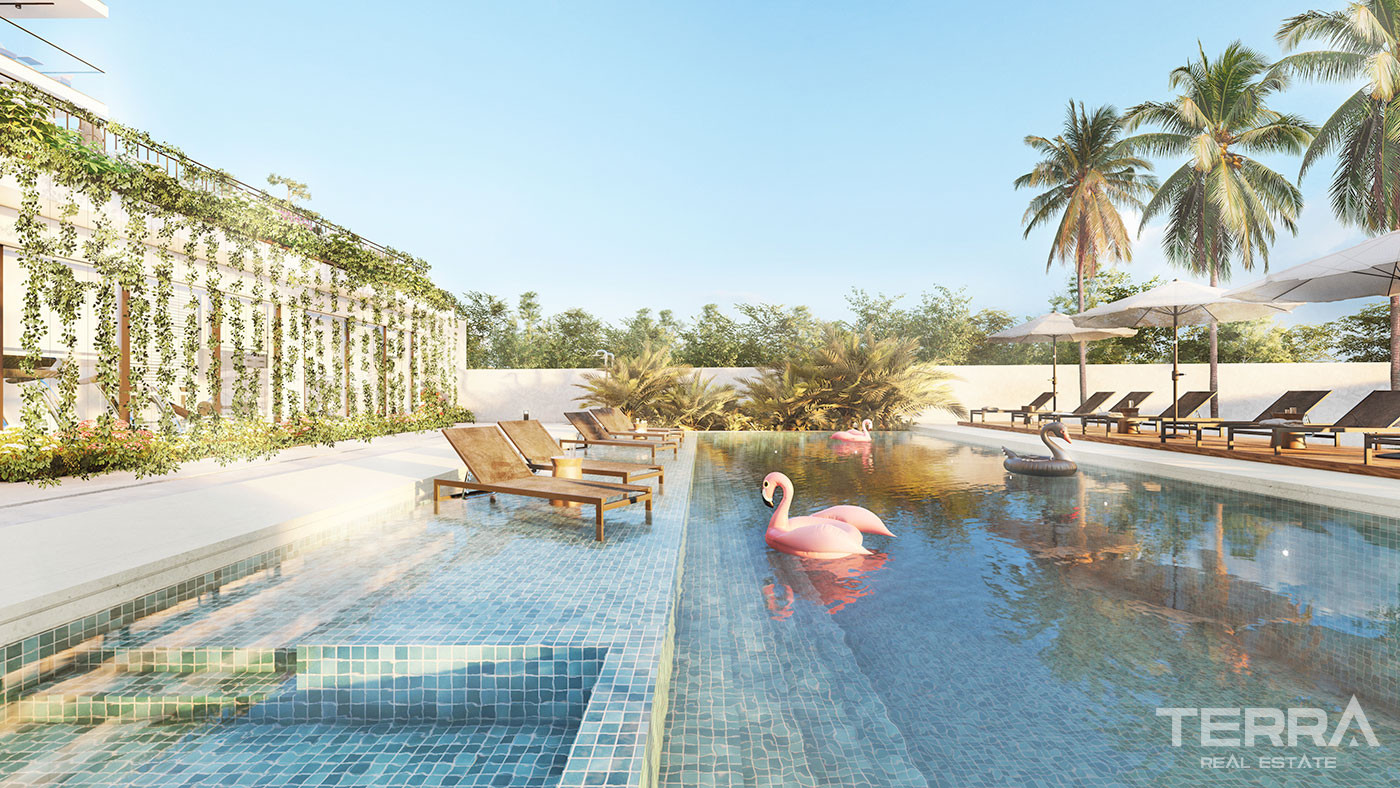 Luxury Apartments with Sea View in Alanya Avsallar Near the Beach - 59989