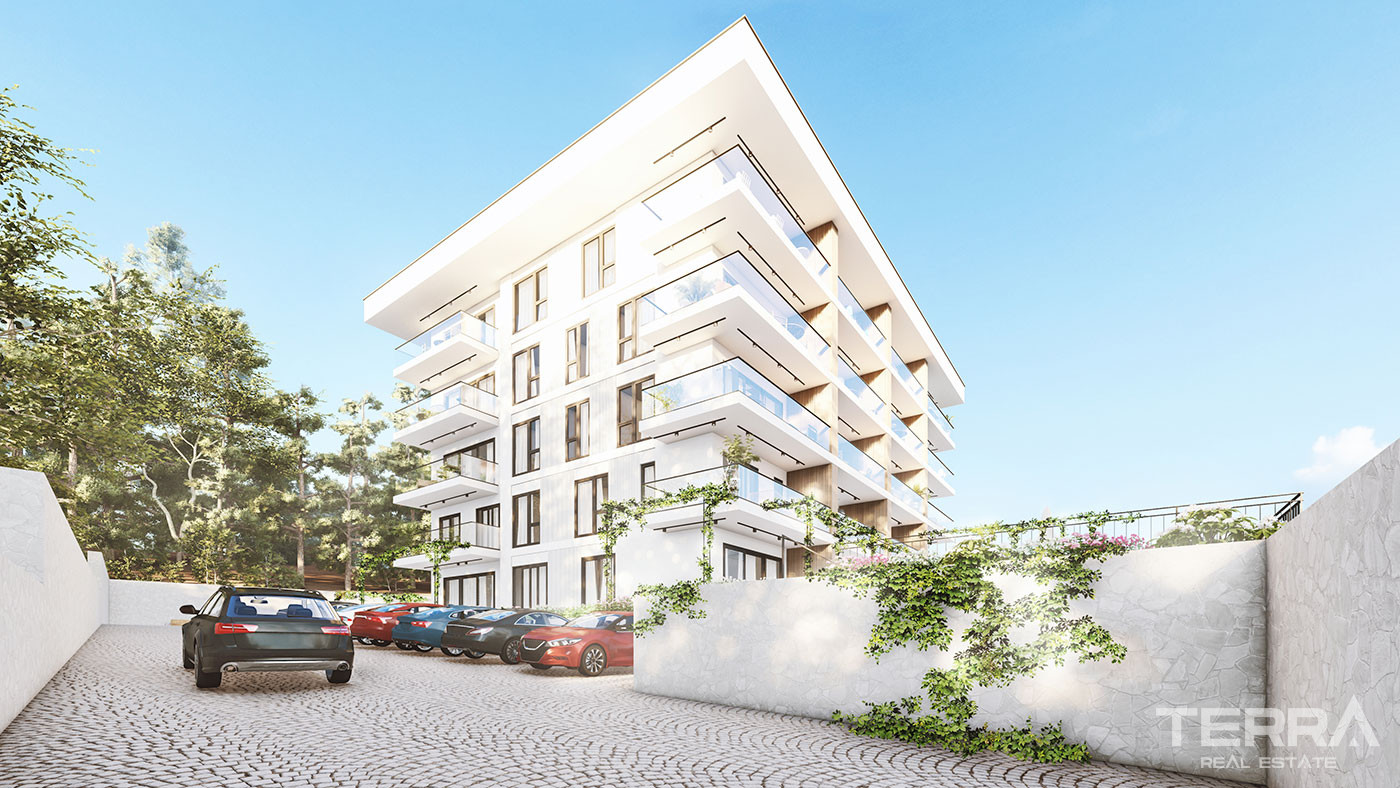 Luxury Apartments with Sea View in Alanya Avsallar Near the Beach - 59998