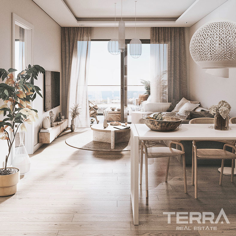 Luxury Apartments with Sea View in Alanya Avsallar Near the Beach - 60023