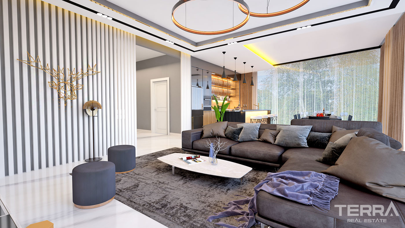 Luxury Apartments 1.3 km from the Beach in Peaceful Kargıcak, Alanya - 60052