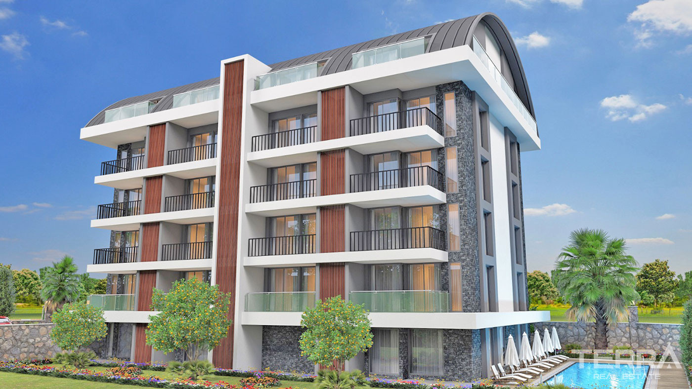 Luxury Apartments with Rich Amenities in the Complex in Oba, Alanya - 60095